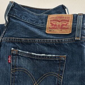Levi's Dark Blue Straight Jeans
